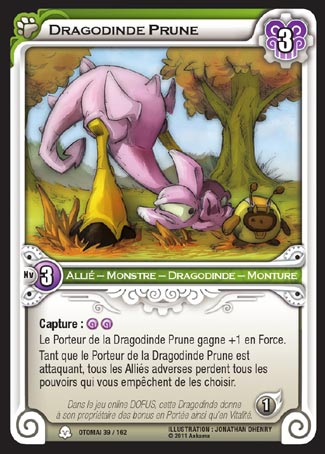 Carte Wakfu - Dragodinde Prune - Otomaï 039/162