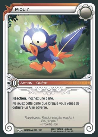 Carte Wakfu - Piou ? - Incarnam 225/320