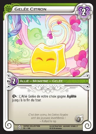 Carte Wakfu - Gelée Citron - Dofus Collection 051/100