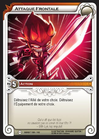 Carte Wakfu - Attaque Frontale - Chaos d'Ogrest 109/162