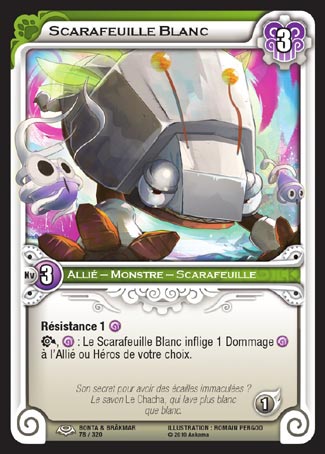 Carte Wakfu - Scarafeuille Blanc - Bonta & Brâkmar 078/320