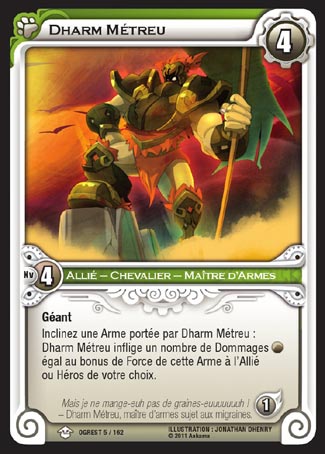 Carte Wakfu - Dharm Métreu - Chaos d'Ogrest 005/162