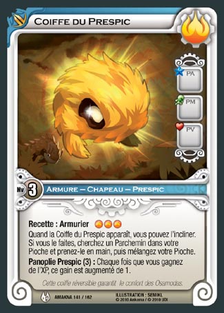 Carte Wakfu - Coiffe du Prespic - Amakna 141/162