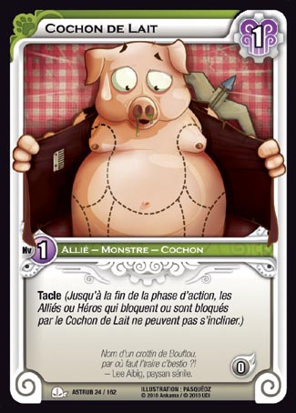 Carte Wakfu - Cochon de Lait - Astrub 024/162