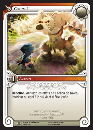 Carte Wakfu - Oups ! - Bonta & Brâkmar 188/320