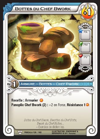Carte Wakfu - Bottes du Chef Bwork - Pandala 129/162