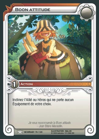 Carte Wakfu - Boon Attitude - Incarnam 170/320