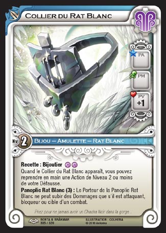 Carte Wakfu - Collier du Rat Blanc - Bonta & Brâkmar 305/320