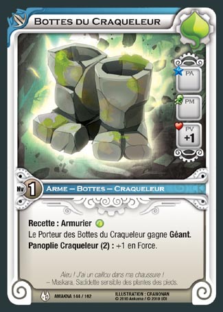 Carte Wakfu - Bottes du Craqueleur - Amakna 144/162