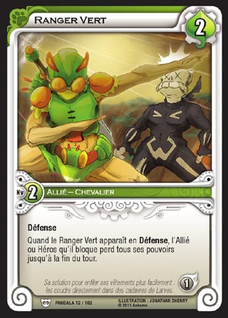 Carte Wakfu - Ranger Vert - Pandala 012/162