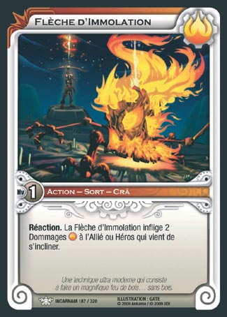 Carte Wakfu - Flèche d'Immolation - Incarnam 187/320