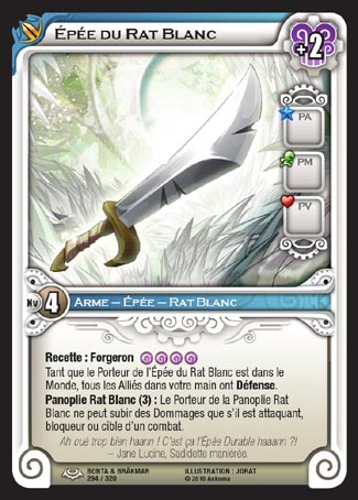 Carte Wakfu - Épée du Rat Blanc - Bonta & Brâkmar 294/320