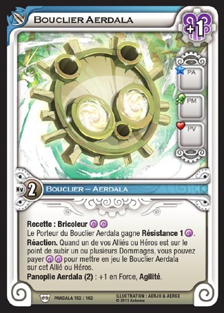 Carte Wakfu - Bouclier Aerdala - Pandala 152/162