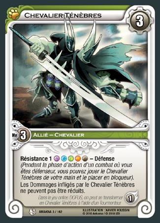 Carte Wakfu - Chevalier Ténèbres - Amakna 003/162