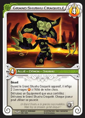 Carte Wakfu - Grand Shushu Craquelé - Bonta & Brâkmar 124/320