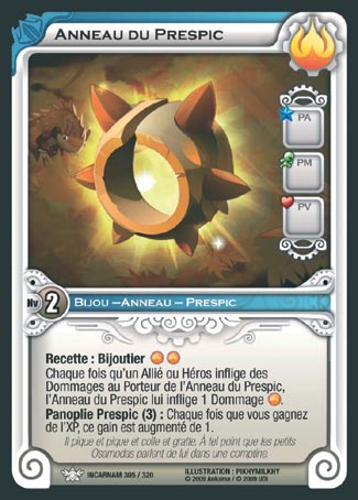 Carte Wakfu - Anneau du Prespic - Incarnam 305/320