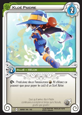 Carte Wakfu - Kloé Psidre - Chaos d'Ogrest 089/162