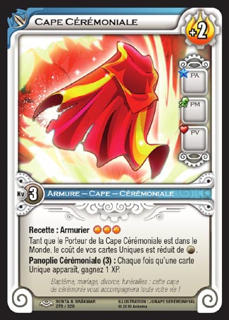 Carte Wakfu - Cape Cérémoniale - Bonta & Brâkmar 276/320