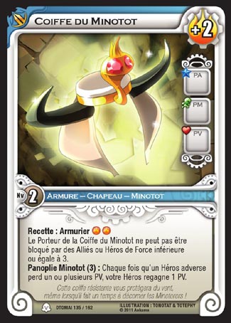 Carte Wakfu - Coiffe du Minotot - Otomaï 135/162
