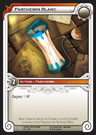 Carte Wakfu - Parchemin Blanc - Dofus Collection 073/100