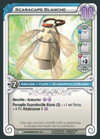 Carte Wakfu - Scaracape Blanche - Incarnam 269/320