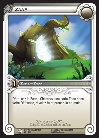 Carte Wakfu - Zaap - Dofus Collection 078/100