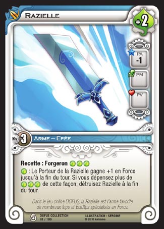 Carte Wakfu - Razielle - Dofus Collection 091/100