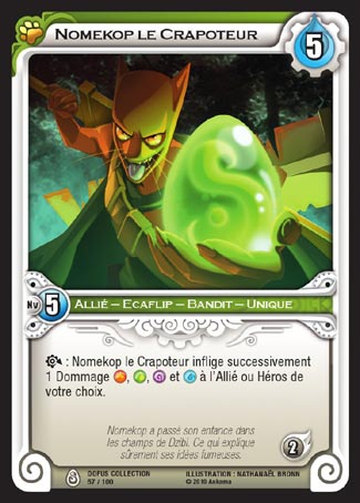 Carte Wakfu - Nomekop le Crapoteur - Dofus Collection 057/100