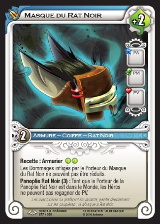 Carte Wakfu - Masque du Rat Noir - Bonta & Brâkmar 277/320