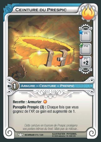 Carte Wakfu - Ceinture du Prespic - Incarnam 273/320