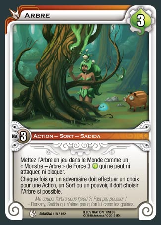 Carte Wakfu - Arbre - Amakna 118/162