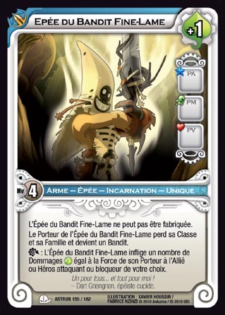 Carte Wakfu - Épée du Bandit Fine-Lame - Astrub 150/162