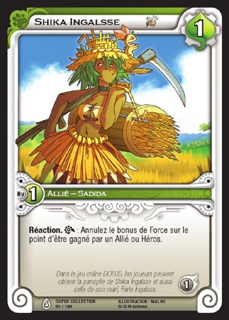 Carte Wakfu - Shika Ingalsse - Dofus Collection 061/100