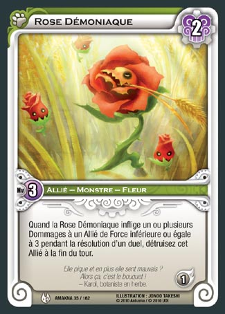 Carte Wakfu - Rose Démoniaque - Amakna 035/162