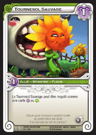 Carte Wakfu - Tournesol Sauvage - Dofus Collection 021/100
