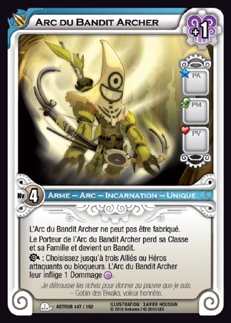 Carte Wakfu - Arc du Bandit Archer - Astrub 147/162