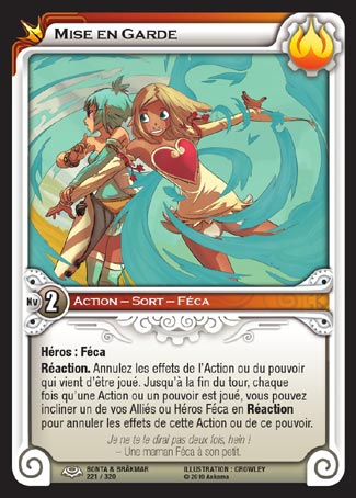Carte Wakfu - Mise en Garde - Bonta & Brâkmar 221/320