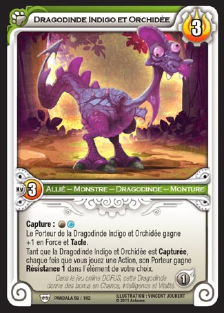 Carte Wakfu - Dragodinde Indigo et Orchidée - Pandala 059/162