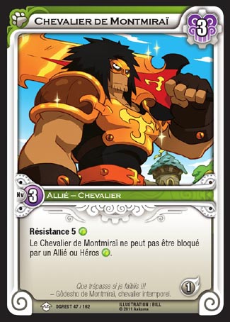 Carte Wakfu - Chevalier de Montmiraï - Chaos d'Ogrest 047/162