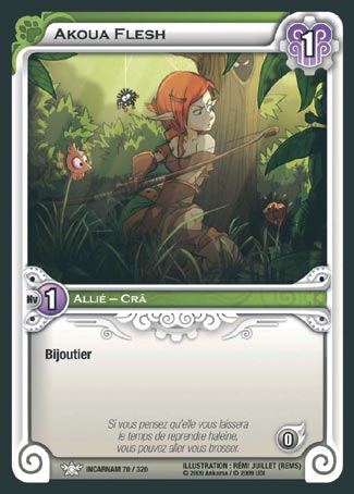 Carte Wakfu - Akoua Flesh - Incarnam 070/320