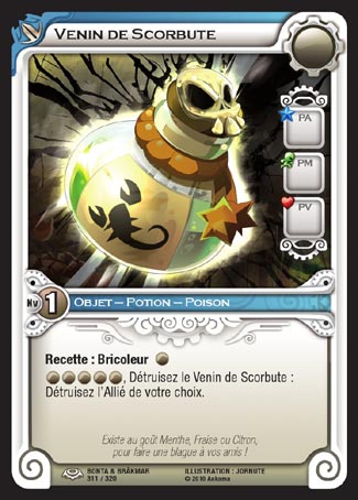 Carte Wakfu - Venin de Scorbute - Bonta & Brâkmar 311/320