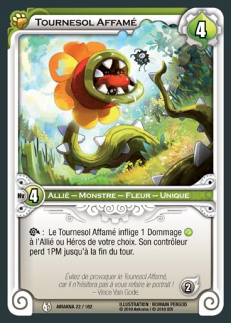 Carte Wakfu - Tournesol Affamé - Amakna 022/162