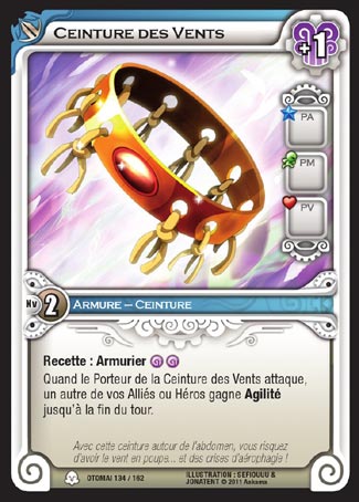 Carte Wakfu - Ceinture des Vents - Otomaï 134/162