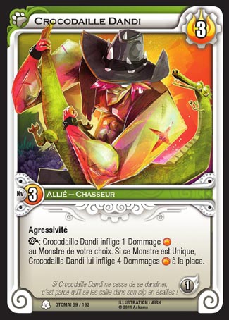 Carte Wakfu - Crocodaille Dandi - Otomaï 059/162