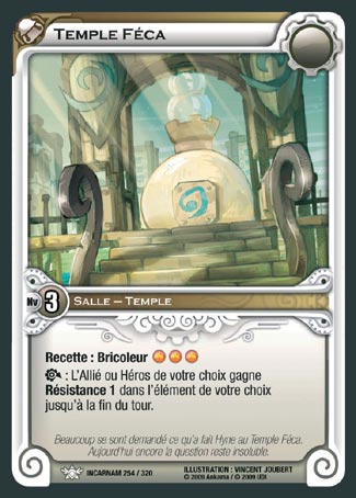 Carte Wakfu - Temple Féca - Incarnam 254/320