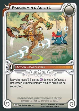 Carte Wakfu - Parchemin d'Agilité - Incarnam 143/320