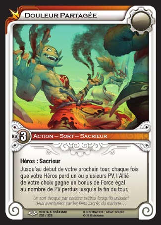 Carte Wakfu - Douleur Partagée - Bonta & Brâkmar 233/320