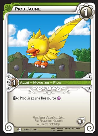 WAKFU TCG - Chaos d'Ogrest - 002 - Piou Jaune Ankama