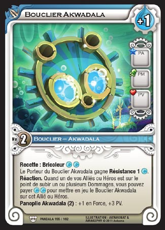 Carte Wakfu - Bouclier Akwadala - Pandala 155/162