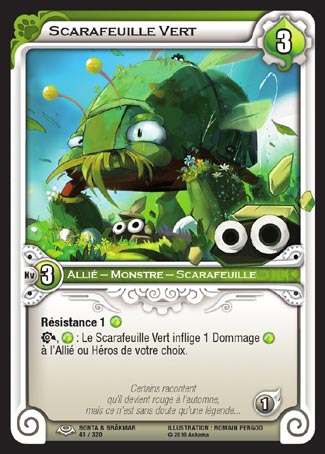 Carte Wakfu - Scarafeuille Vert - Bonta & Brâkmar 041/320